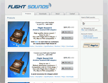 Tablet Screenshot of flightsounds.com